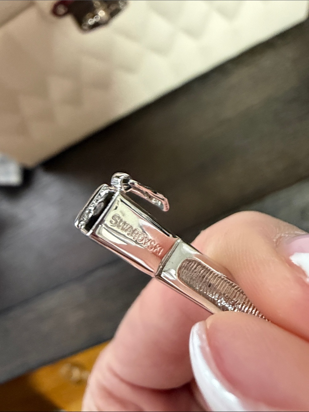 Swarovski Pave Bow Bangle - Picture 8 of 9